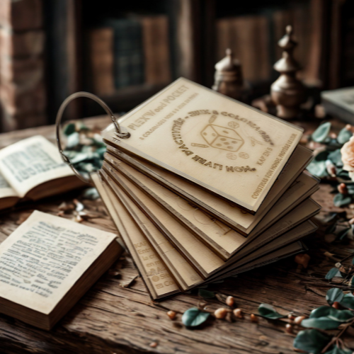 PLEX'Wood Pocket KAP'En 5 - Pages en bois détachables à colorier – livre d’activité