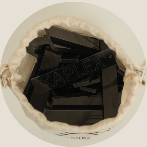 Dimensions pièce Kaplex 10x2x0,5 cm noire